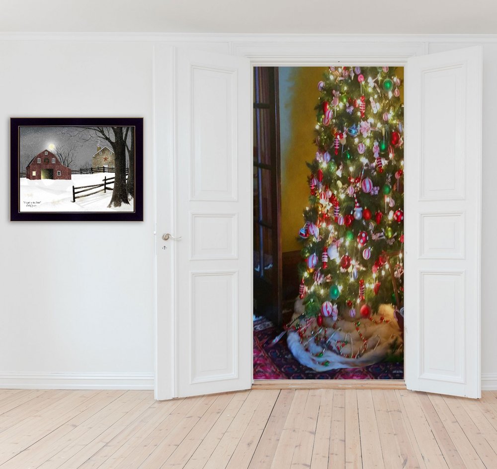 Light in the Stable 2 Black Framed Print Wall Art — view 2