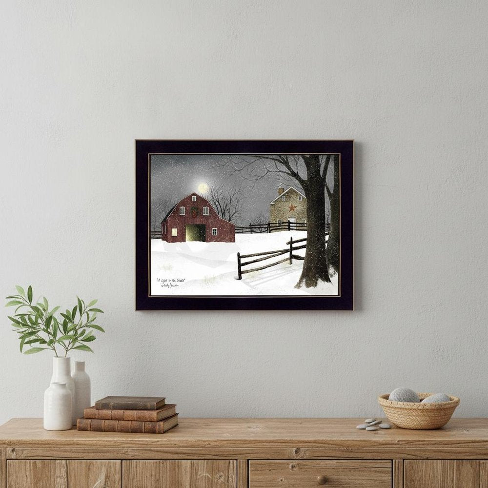 Light in the Stable 2 Black Framed Print Wall Art — view 5
