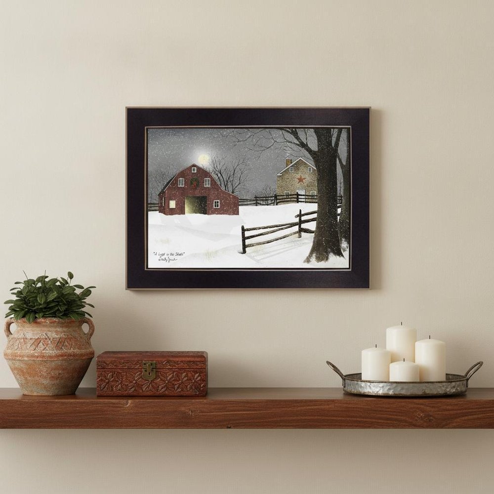 Light in the Stable 4 Black Framed Print Wall Art — view 4