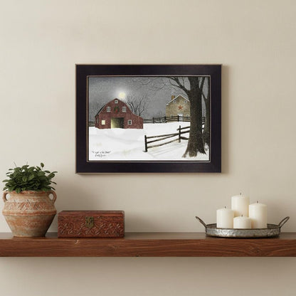Light in the Stable 4 Black Framed Print Wall Art