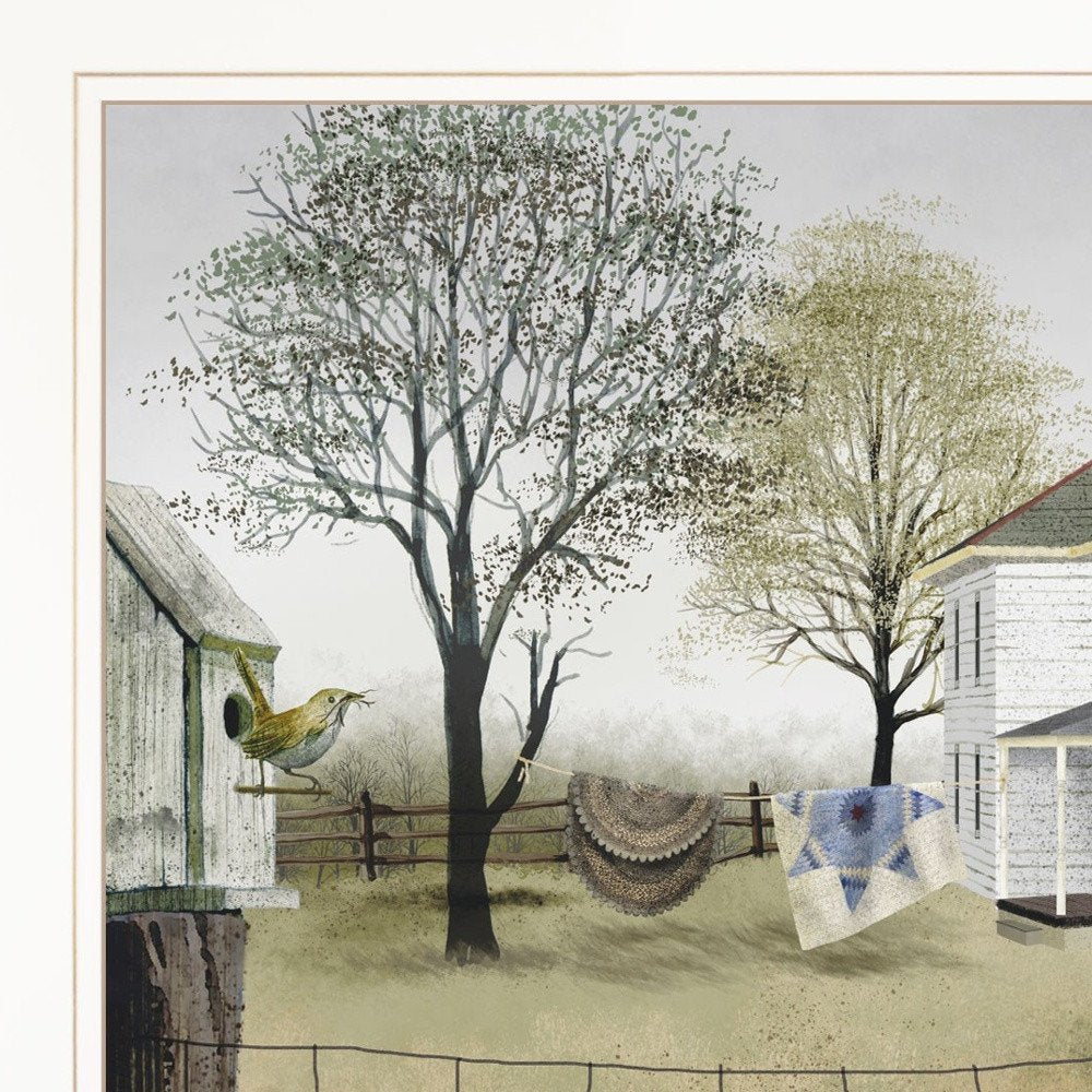 Spring Cleaning 1 White Framed Print Wall Art HomeRoots