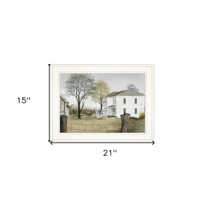 Spring Cleaning 1 White Framed Print Wall Art HomeRoots