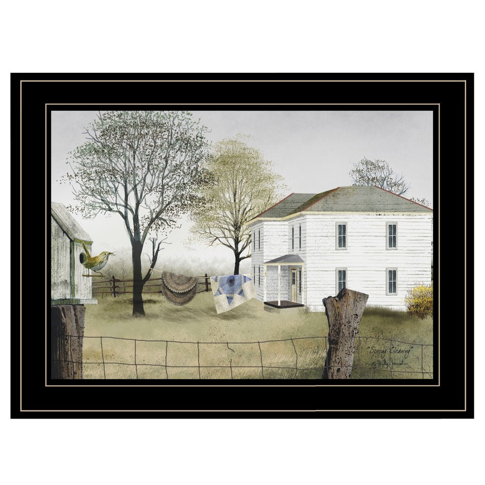Spring Cleaning 2 Black Framed Print Wall Art — view 1