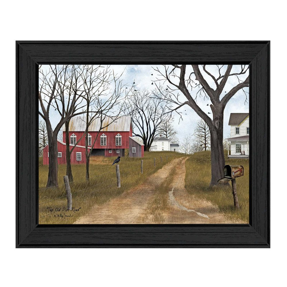 The Old Dirt Road 1 Black Framed Print Wall Art HomeRoots
