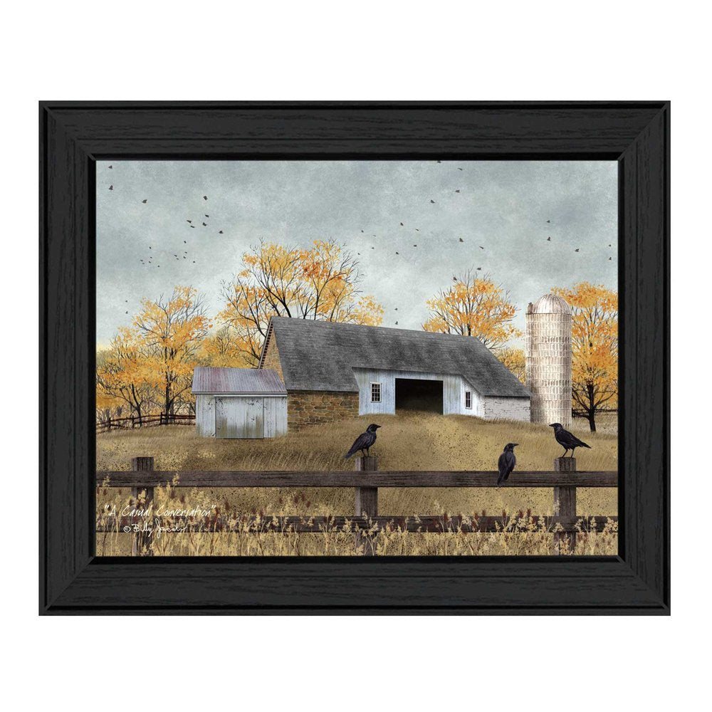 A Casual Conversation 2 Black Framed Print Wall Art HomeRoots
