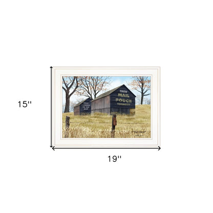 Treat Yourself Mail Pouch Barn 1 White Framed Print Wall Art HomeRoots