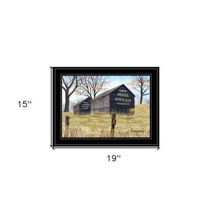 Treat Yourself Mail Pouch Barn 2 Black Framed Print Wall Art HomeRoots