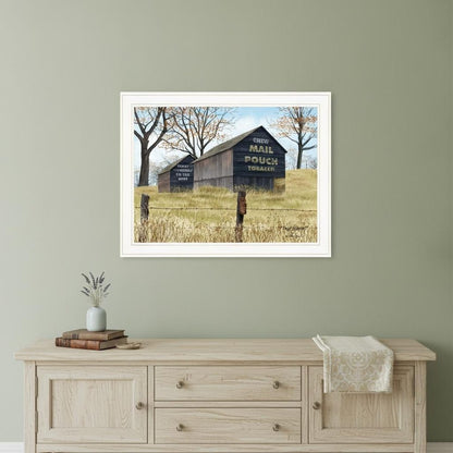 Treat Yourself Mail Pouch Barn 3 White Framed Print Wall Art HomeRoots