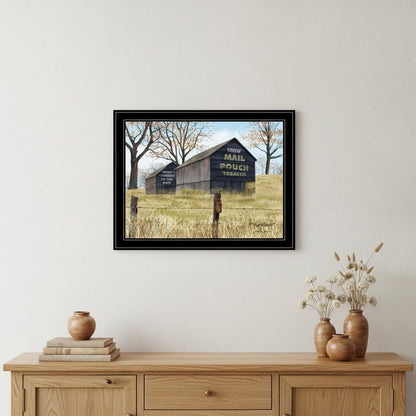Treat Yourself Mail Pouch Barn 4 Black Framed Print Wall Art HomeRoots