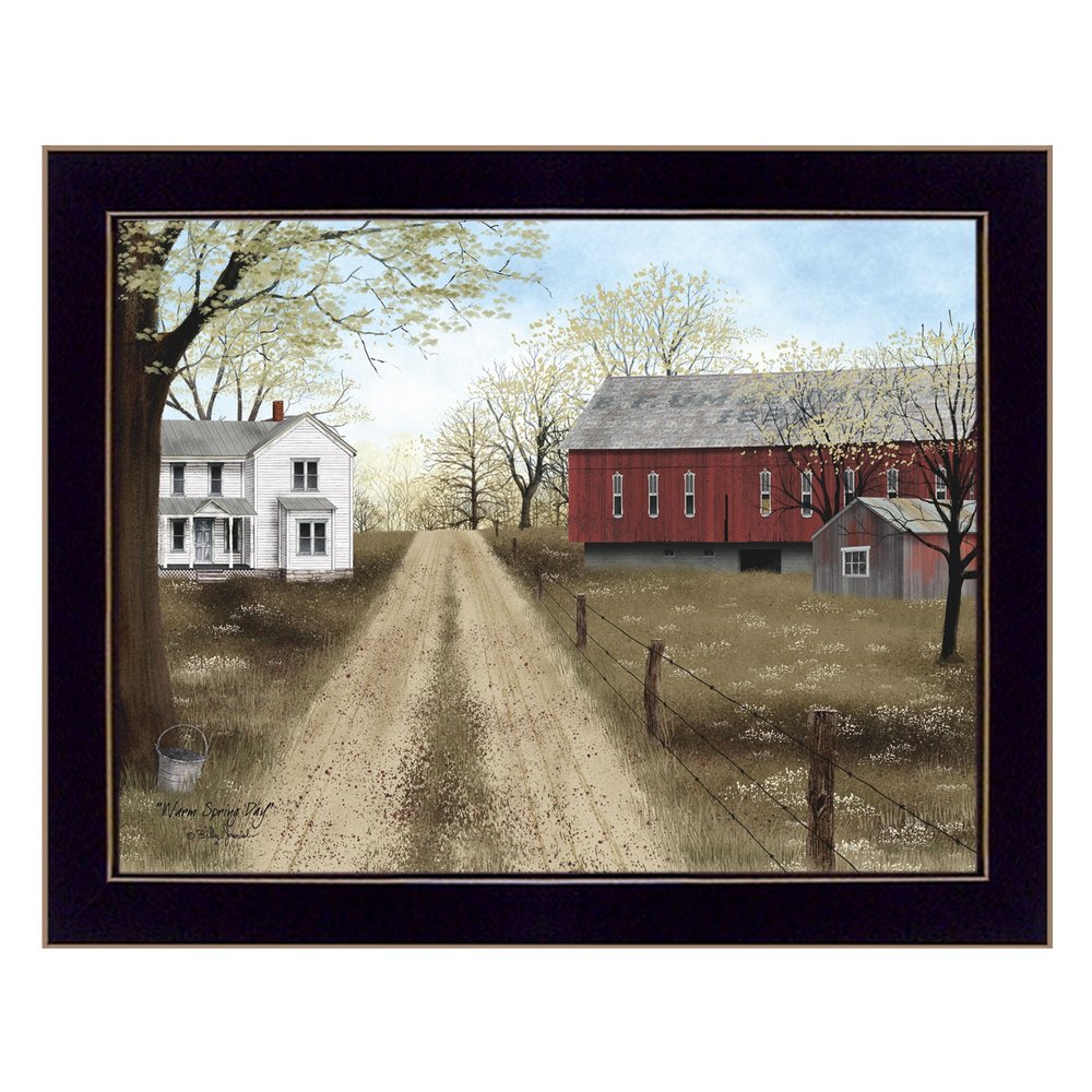 Warm Spring Day Black Framed Print Wall Art HomeRoots
