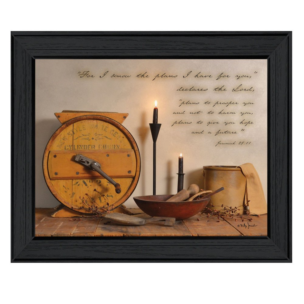 The Plans I have for You 2 Black Framed Print Wall Art — view 1