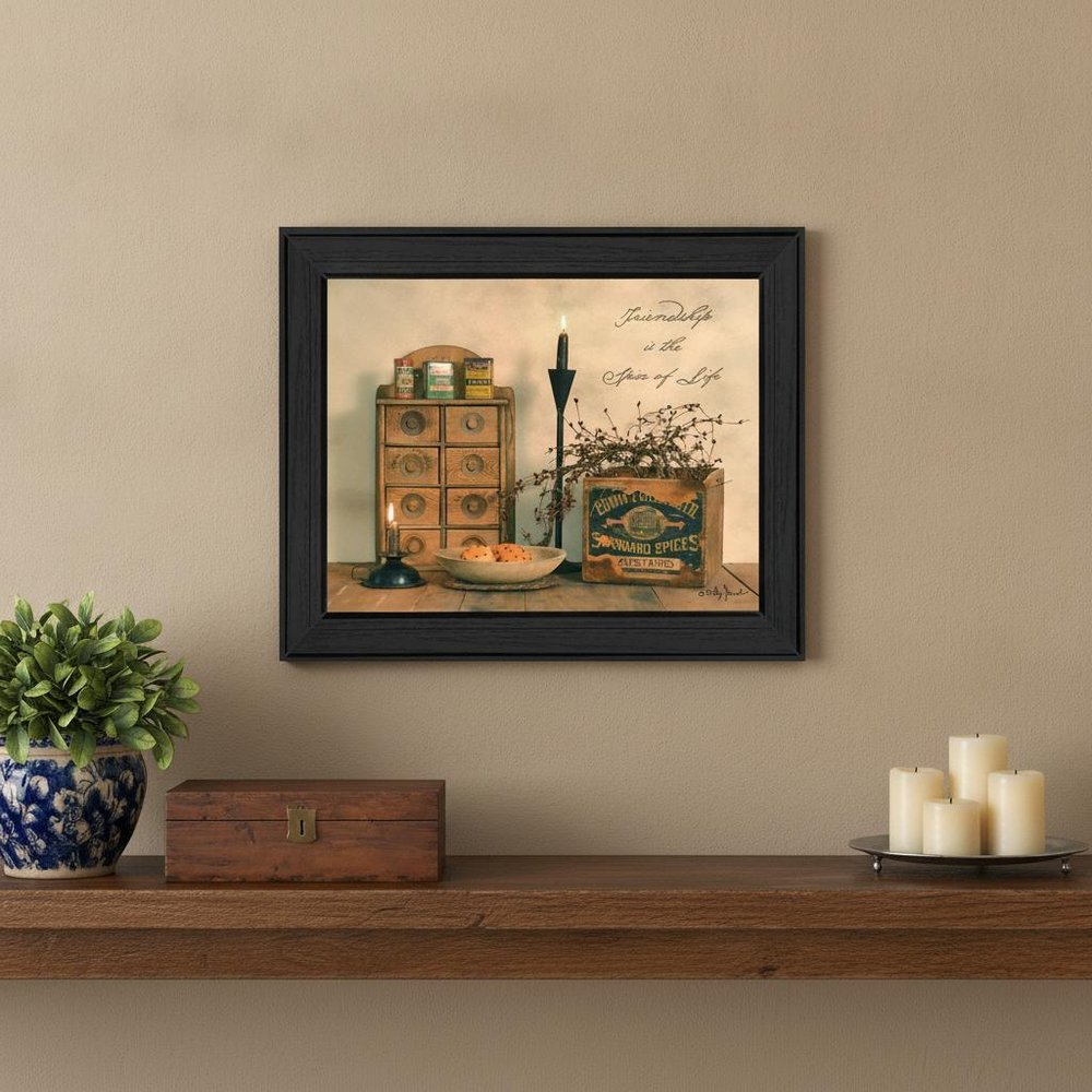 Friendship is the Spice of Life Black Framed Print Wall Art — view 6
