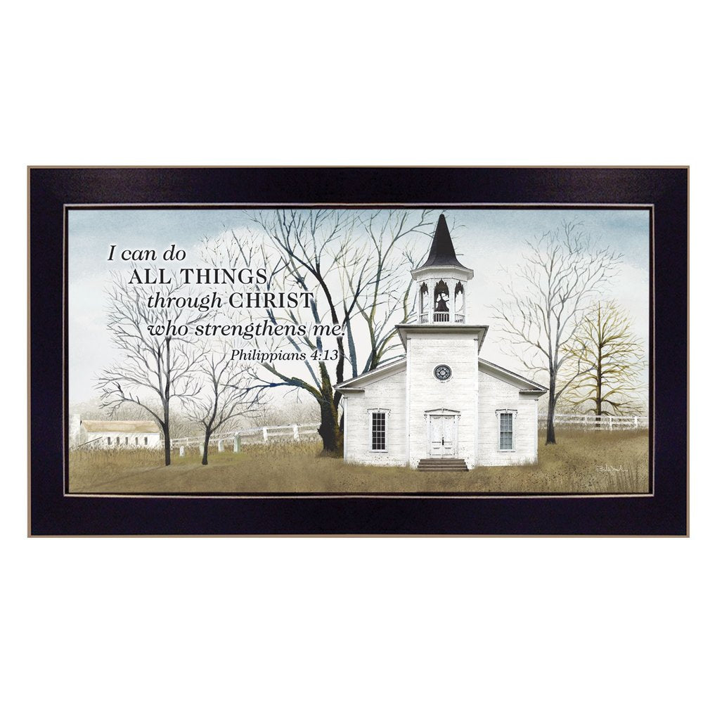 I Can Do All Things 1 Black Framed Print Wall Art HomeRoots