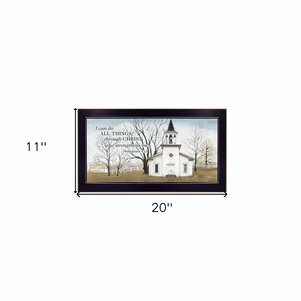 I Can Do All Things 1 Black Framed Print Wall Art — view 3