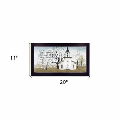 I Can Do All Things 1 Black Framed Print Wall Art HomeRoots