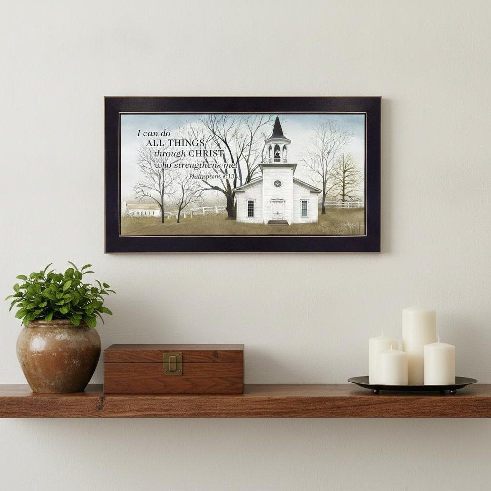 I Can Do All Things 1 Black Framed Print Wall Art — view 4