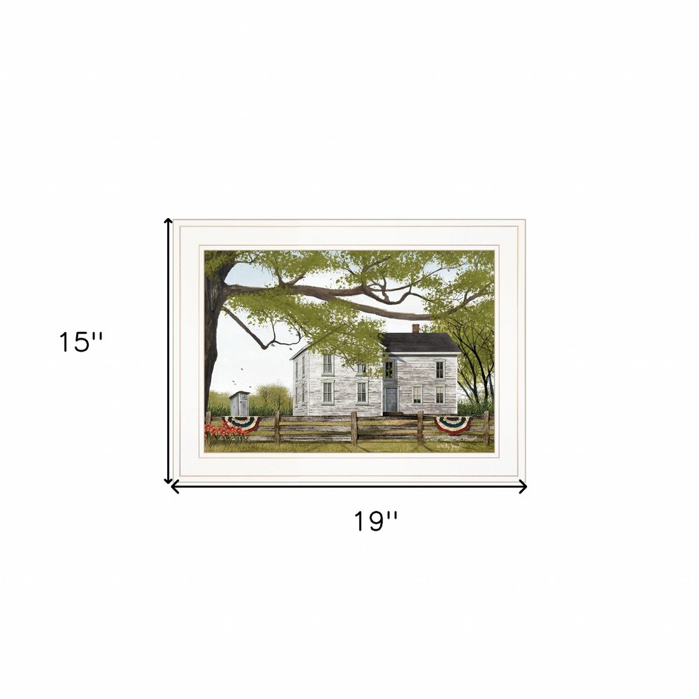 Sweet Summertime House 1 White Framed Print Wall Art HomeRoots