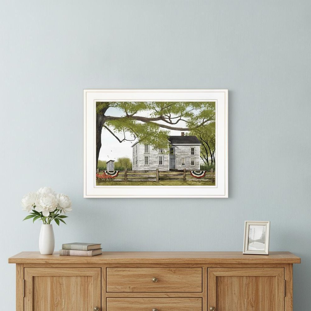 Sweet Summertime House 1 White Framed Print Wall Art HomeRoots