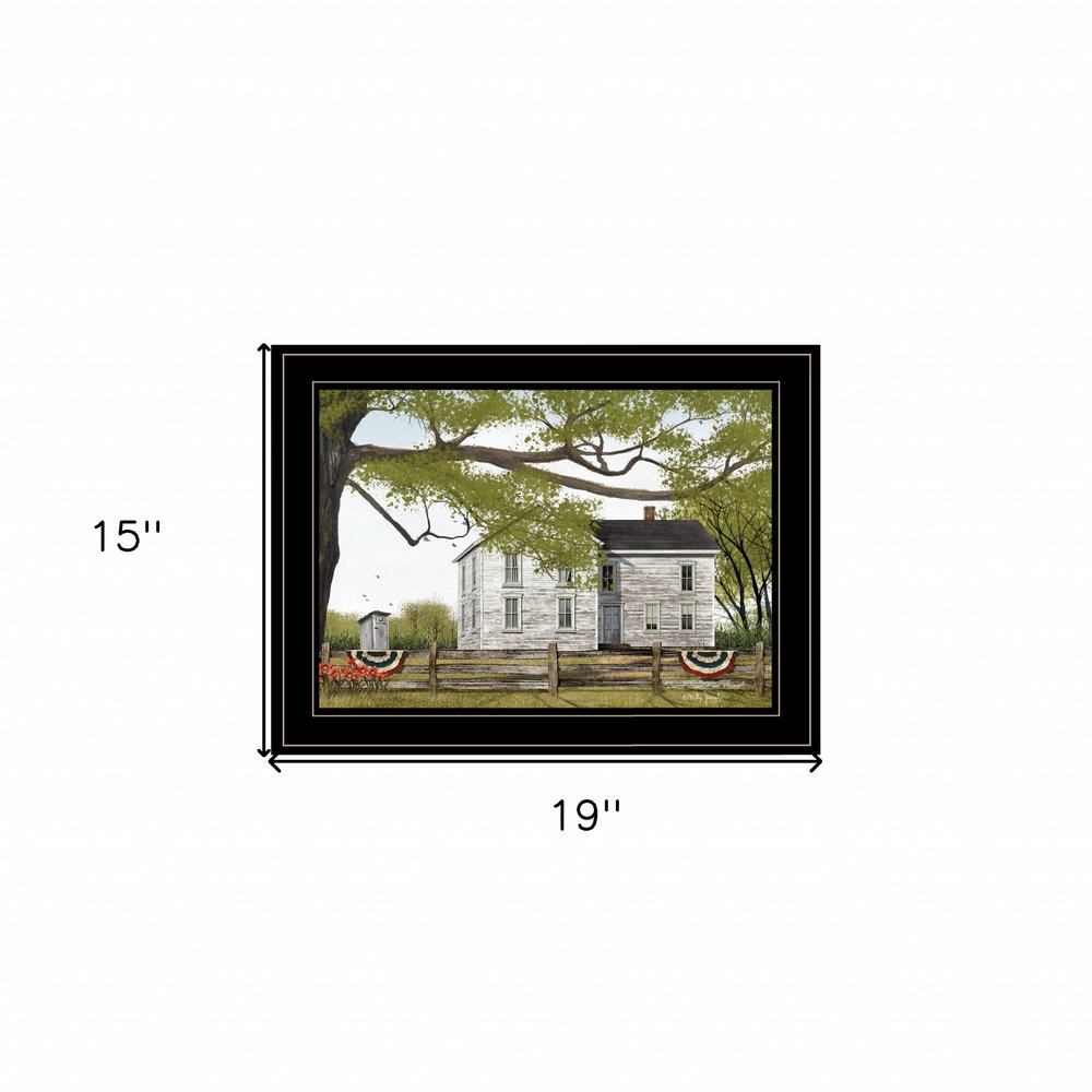 Sweet Summertime House 2 Black Framed Print Wall Art HomeRoots