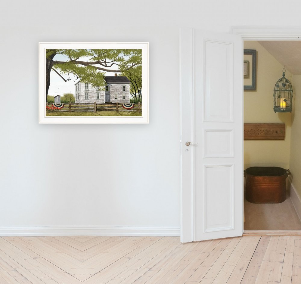 Sweet Summertime House 3 White Framed Print Wall Art HomeRoots