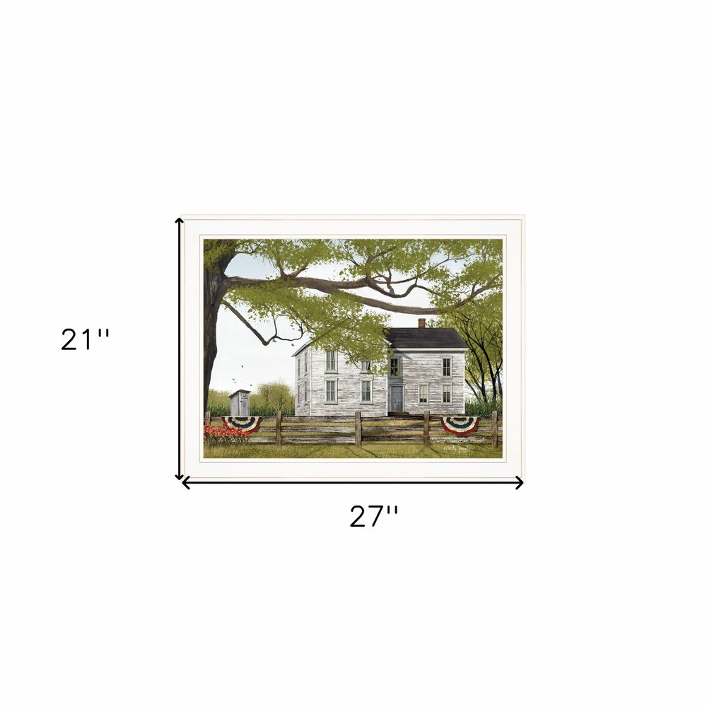 Sweet Summertime House 3 White Framed Print Wall Art HomeRoots