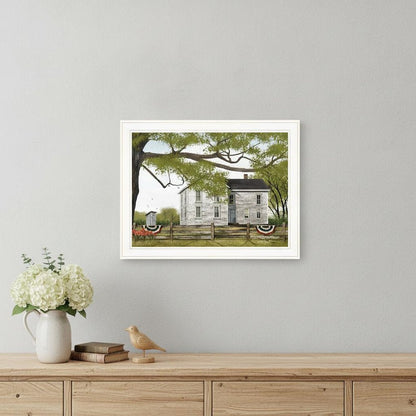 Sweet Summertime House 3 White Framed Print Wall Art HomeRoots