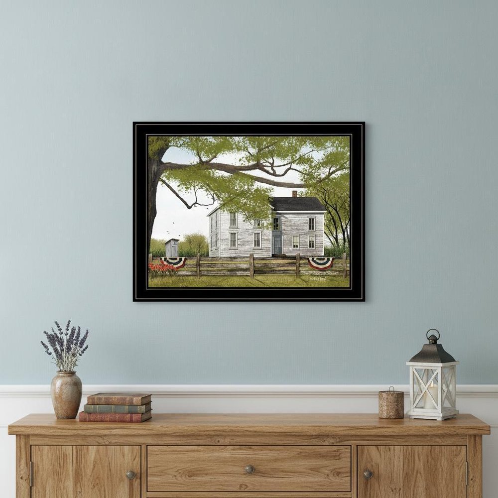 Sweet Summertime House 4 Black Framed Print Wall Art HomeRoots