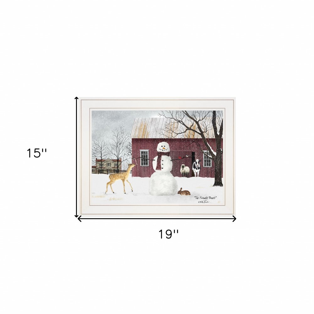 The Friendly Beasts 2 White Framed Print Wall Art — view 3