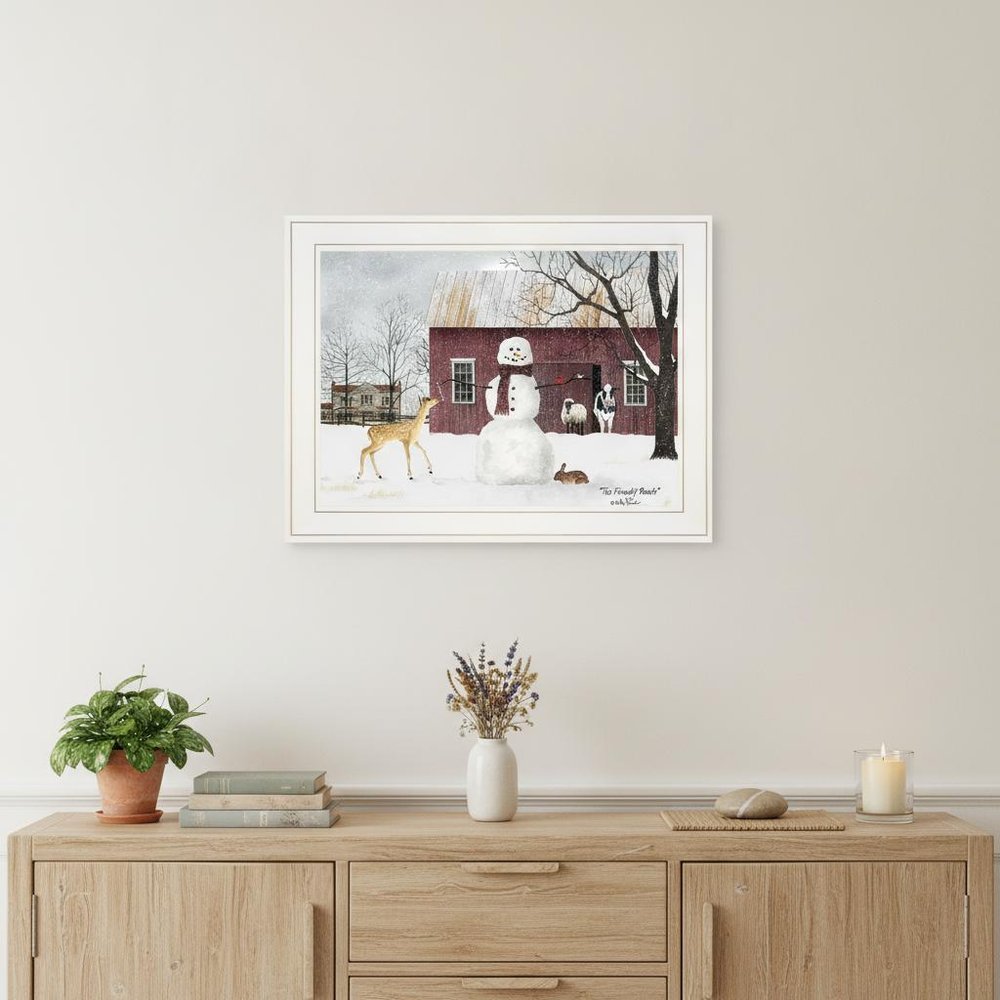 The Friendly Beasts 2 White Framed Print Wall Art — view 4