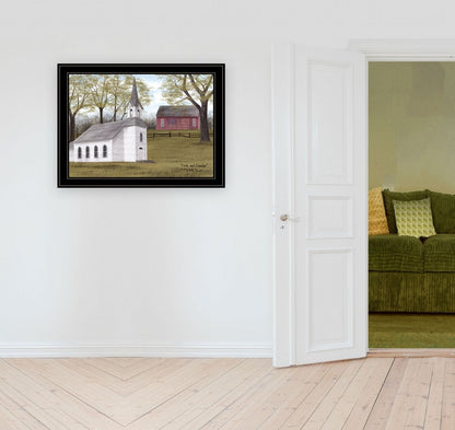 Faith and Freedom 5 Black Framed Print Wall Art HomeRoots