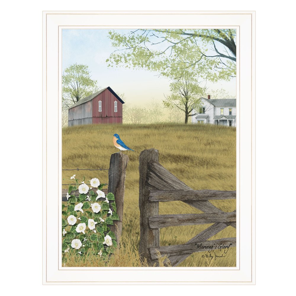Mornings Glory 3 White Framed Print Wall Art HomeRoots