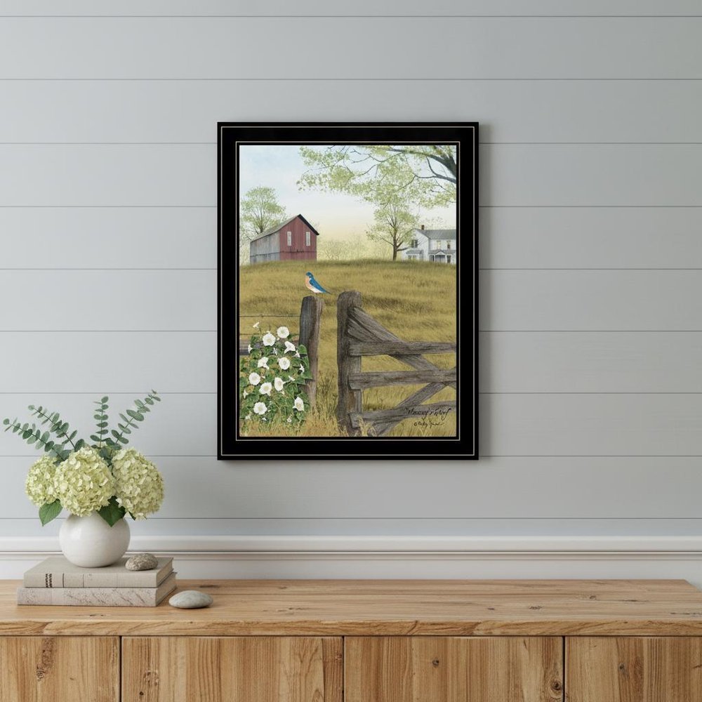 Mornings Glory 4 Black Framed Print Wall Art HomeRoots