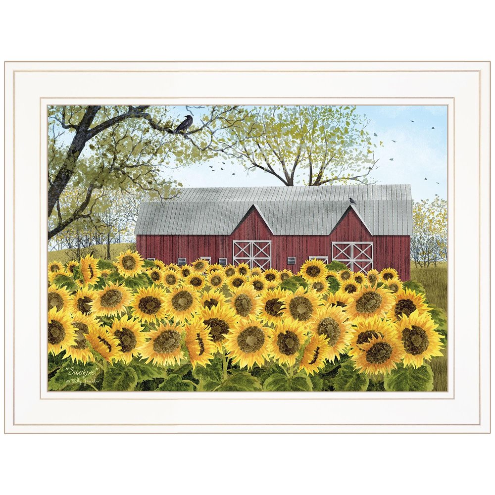 Sunshine 1 White Framed Print Wall Art — view 1