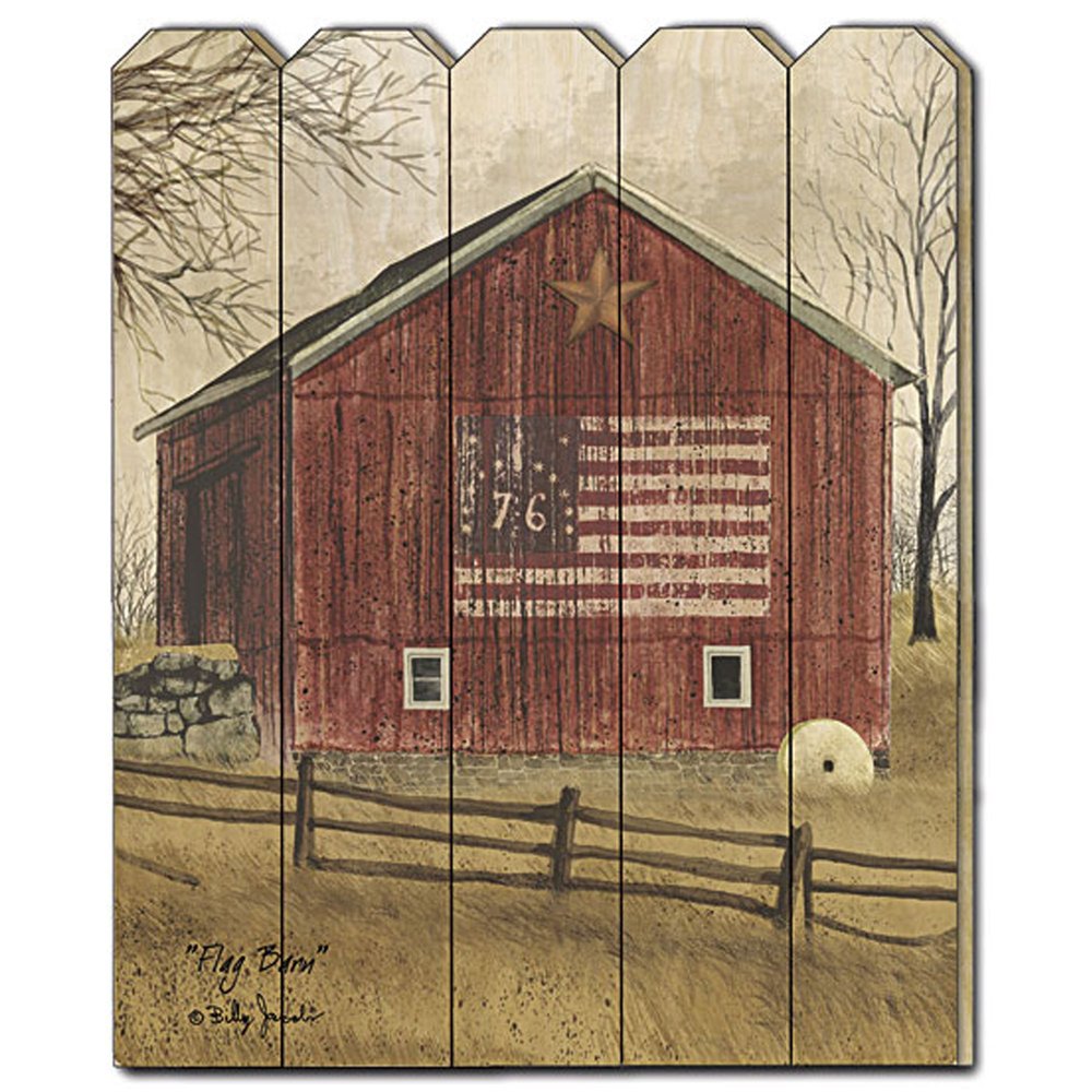Flag Barn 1 Unframed Print Wall Art — view 1