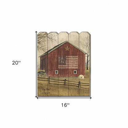 Flag Barn 1 Unframed Print Wall Art HomeRoots