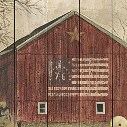 Flag Barn 1 Unframed Print Wall Art HomeRoots