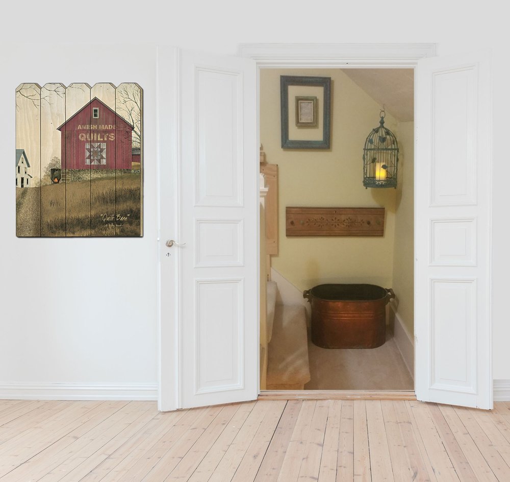 Quilt Barn 1 Unframed Wood Wall Art — view 2