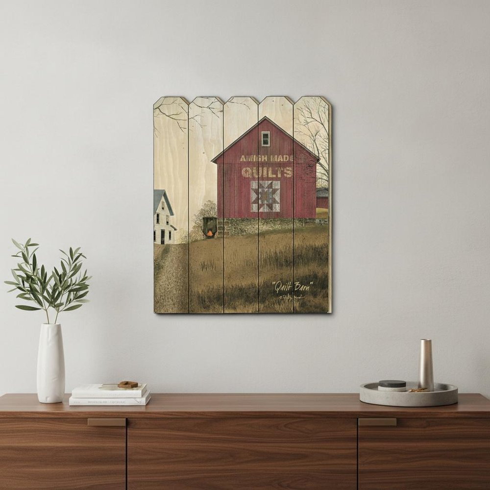 Quilt Barn 1 Unframed Wood Wall Art HomeRoots