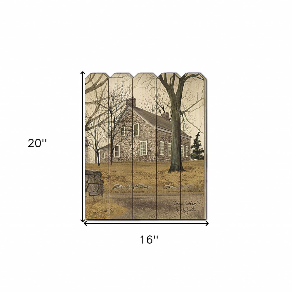 Stone Cottage Unframed Print Wall Art HomeRoots