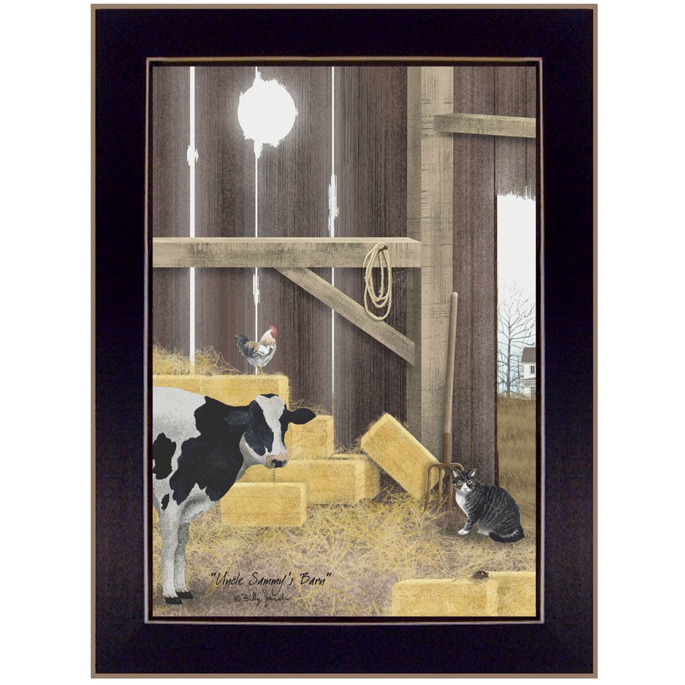 Uncle Sammys Barn Black Framed Print Wall Art — view 1