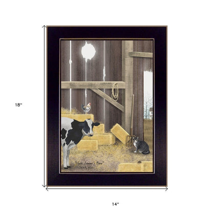 Uncle Sammys Barn Black Framed Print Wall Art HomeRoots