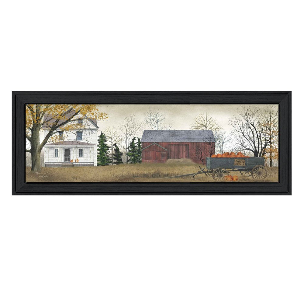 Pumpkins For Sale 1 Black Framed Print Wall Art HomeRoots