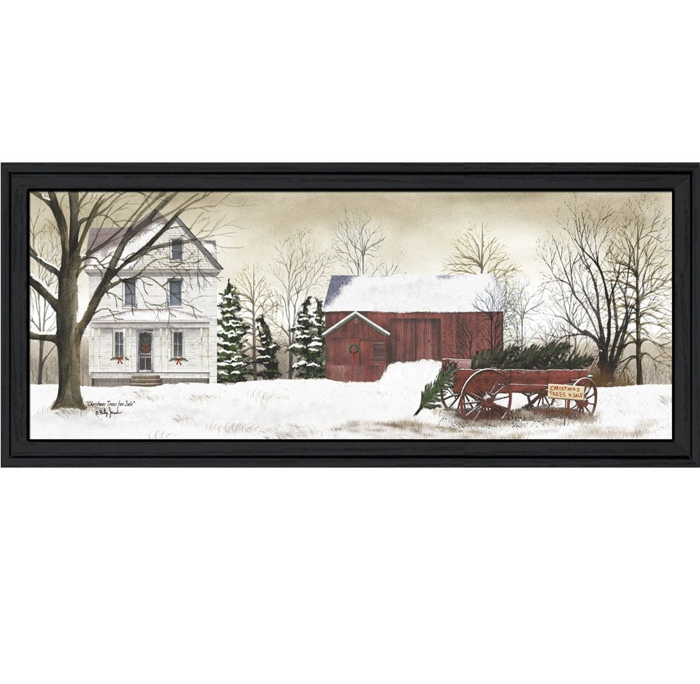Christmas Trees for Sale 5 Black Framed Print Wall Art HomeRoots