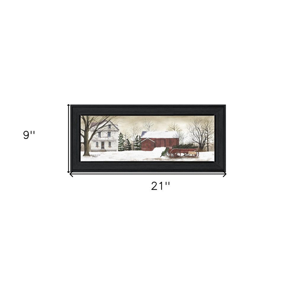 Christmas Trees for Sale 1 Black Framed Print Wall Art HomeRoots