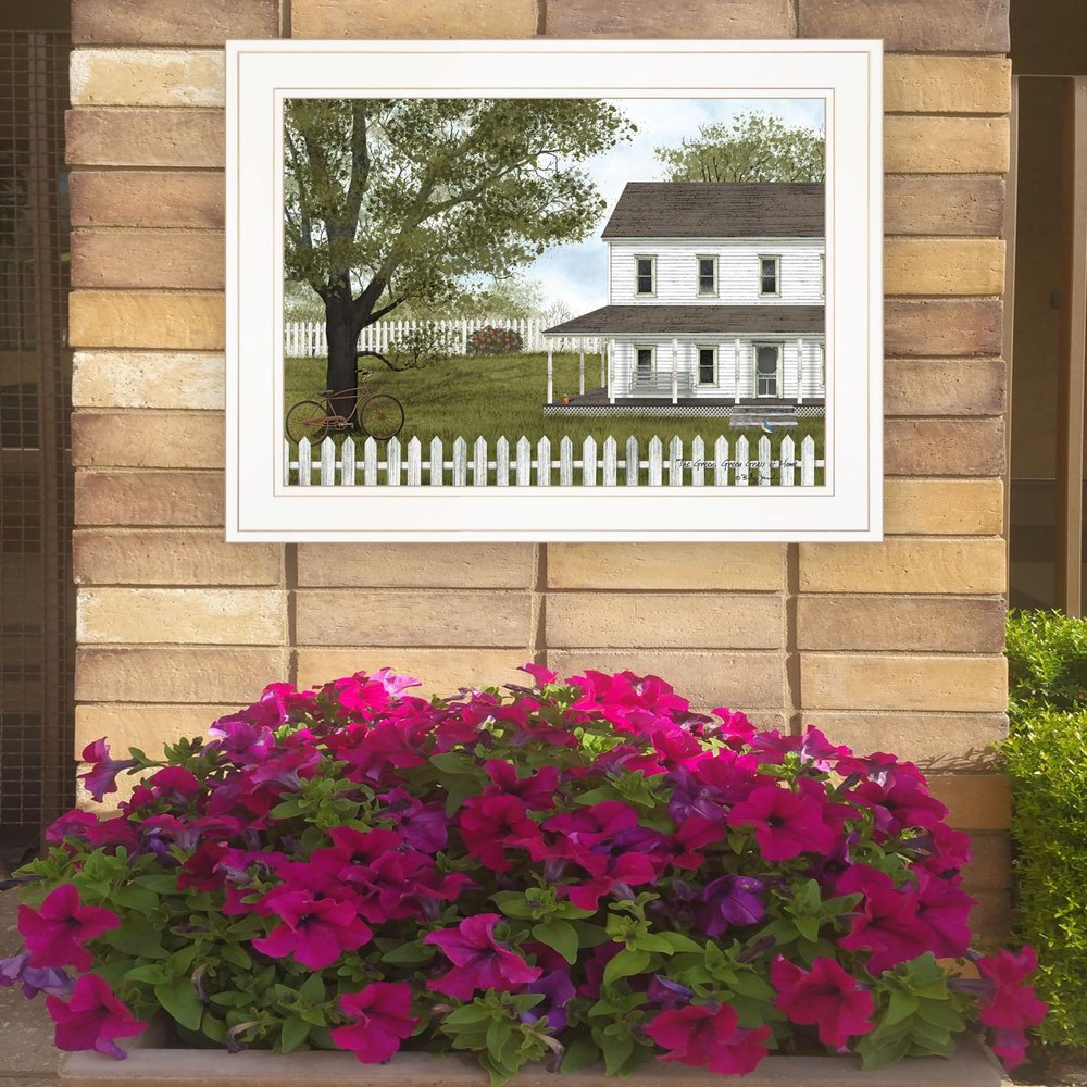 GREEN GREEN GRASS OF HOME 3 White Framed Print Wall Art HomeRoots