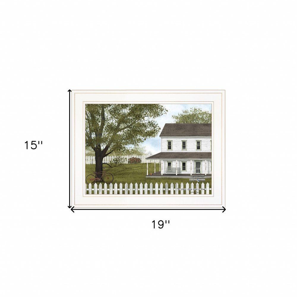 GREEN GREEN GRASS OF HOME 3 White Framed Print Wall Art — view 4
