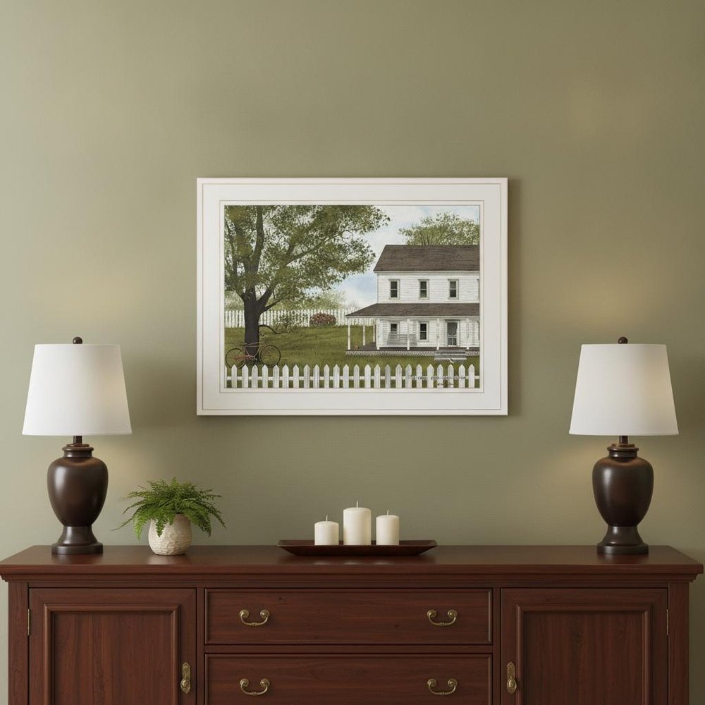 GREEN GREEN GRASS OF HOME 3 White Framed Print Wall Art — view 5
