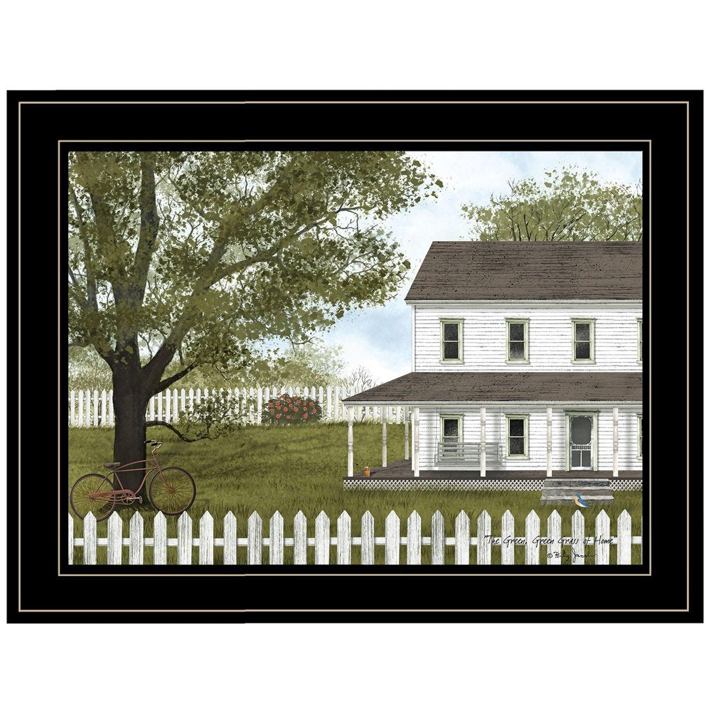 GREEN GREEN GRASS OF HOME 4 Black Framed Print Wall Art HomeRoots