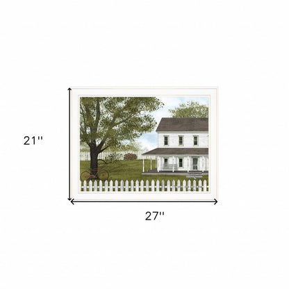 Green Green Grass of Home 1 White Framed Print Wall Art HomeRoots