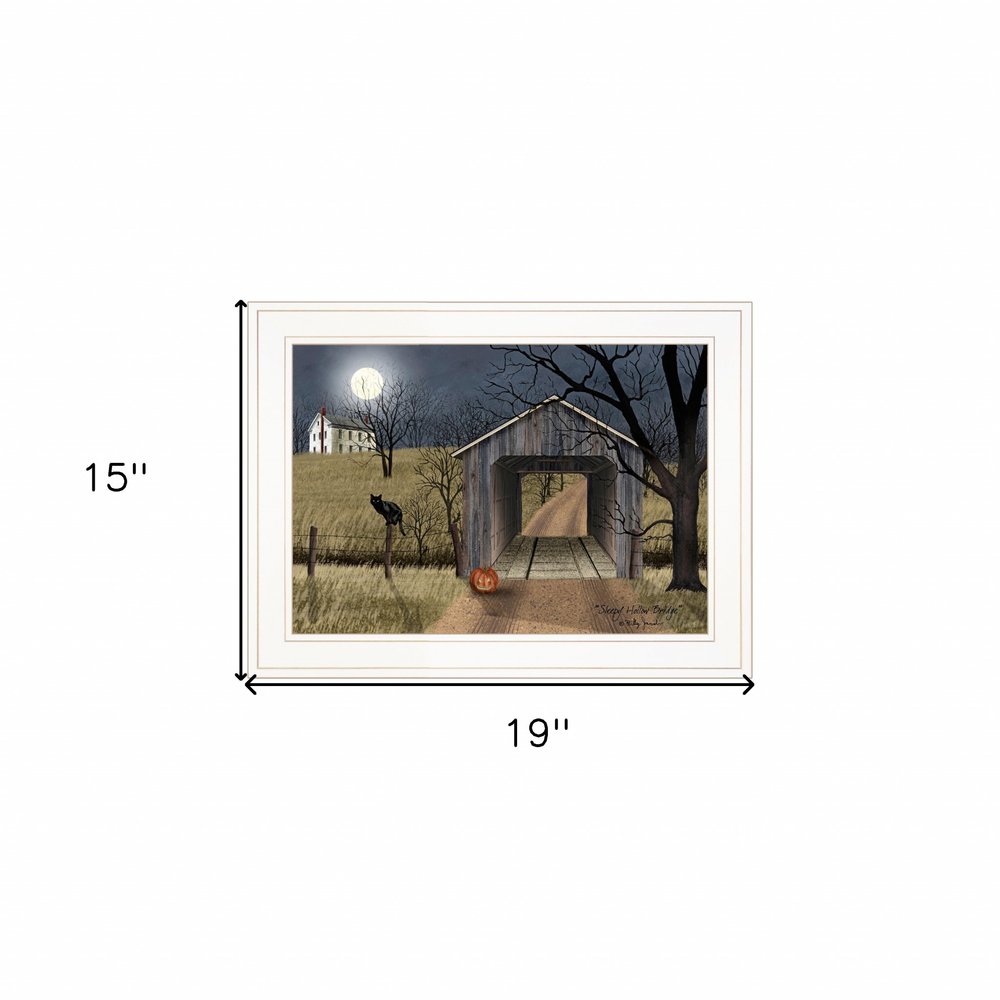 Sleepy Hollow Bridge 1 White Framed Print Wall Art HomeRoots
